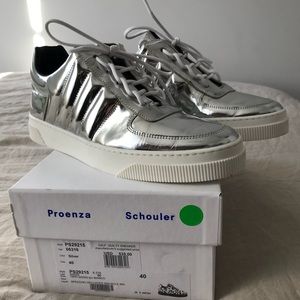 Beautiful Proenza Shouler metallic sneakers